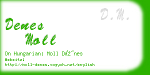 denes moll business card